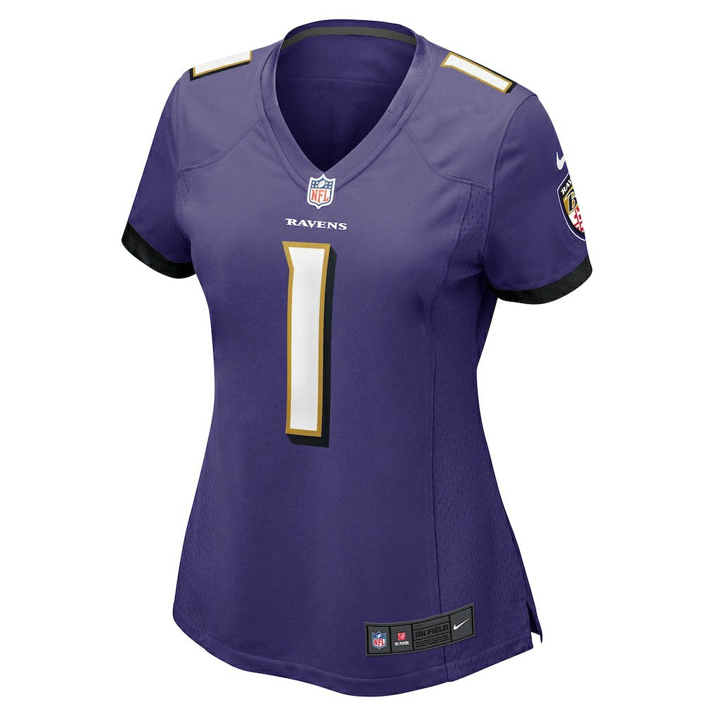 NFL Baltimore Ravens Number 1 Mom  Women's Game Jersey