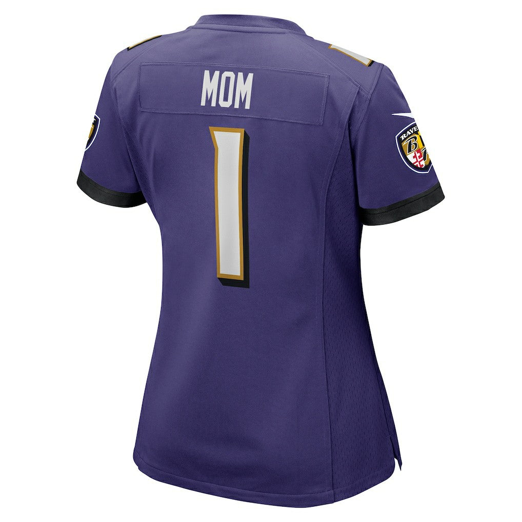 NFL Baltimore Ravens Number 1 Mom  Women's Game Jersey