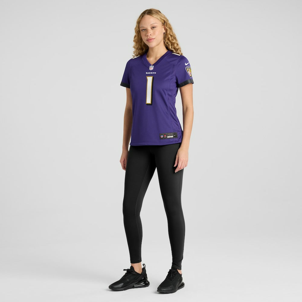 NFL Baltimore Ravens Number 1 Mom  Women's Game Jersey