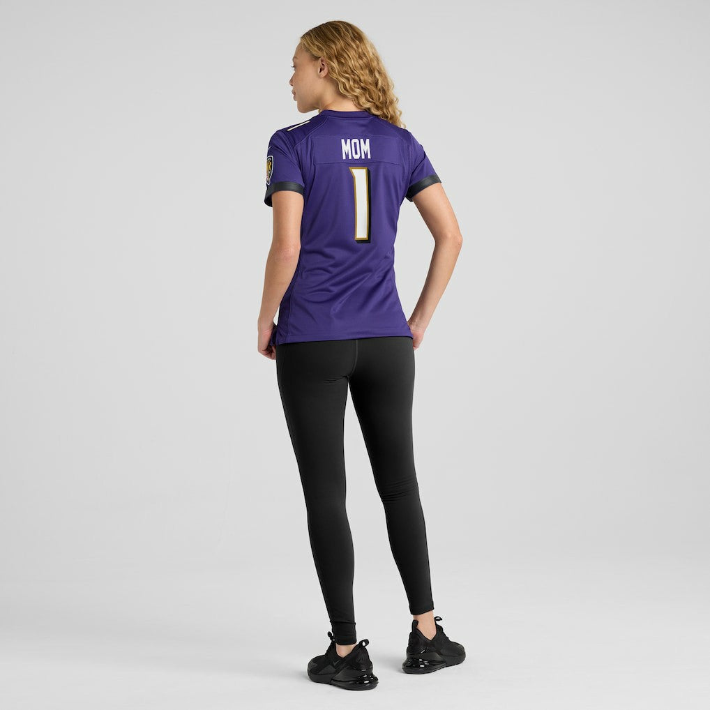 NFL Baltimore Ravens Number 1 Mom  Women's Game Jersey