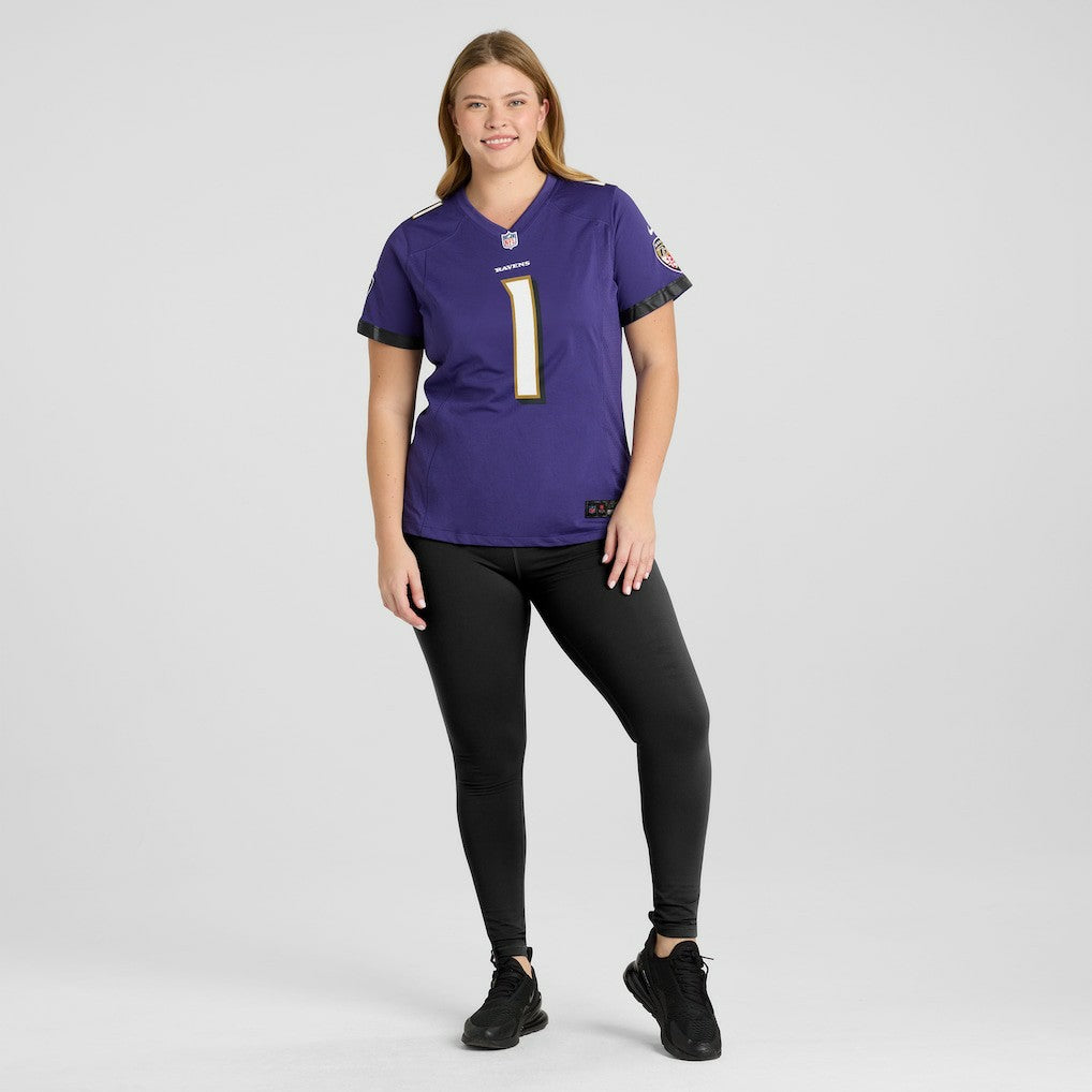 NFL Baltimore Ravens Number 1 Mom  Women's Game Jersey