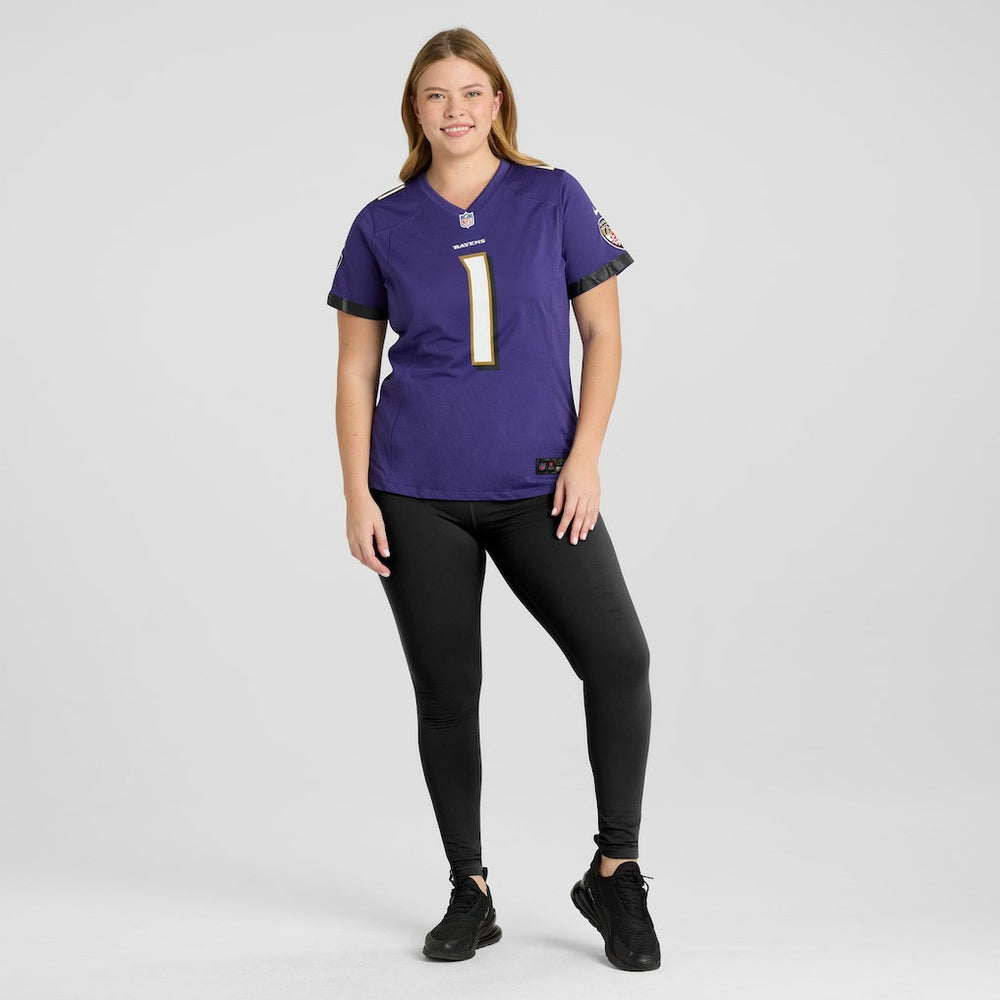 NFL Baltimore Ravens Number 1 Mom  Women's Game Jersey