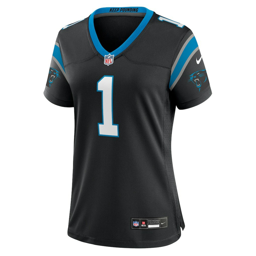 NFL Carolina Panthers Number 1 Mom  Women's Game Jersey