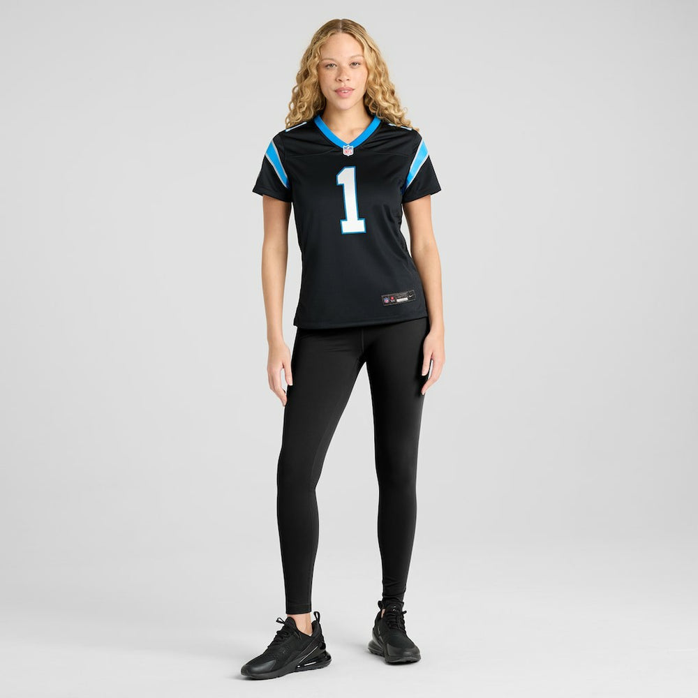 NFL Carolina Panthers Number 1 Mom  Women's Game Jersey