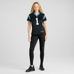 NFL Carolina Panthers Number 1 Mom  Women's Game Jersey