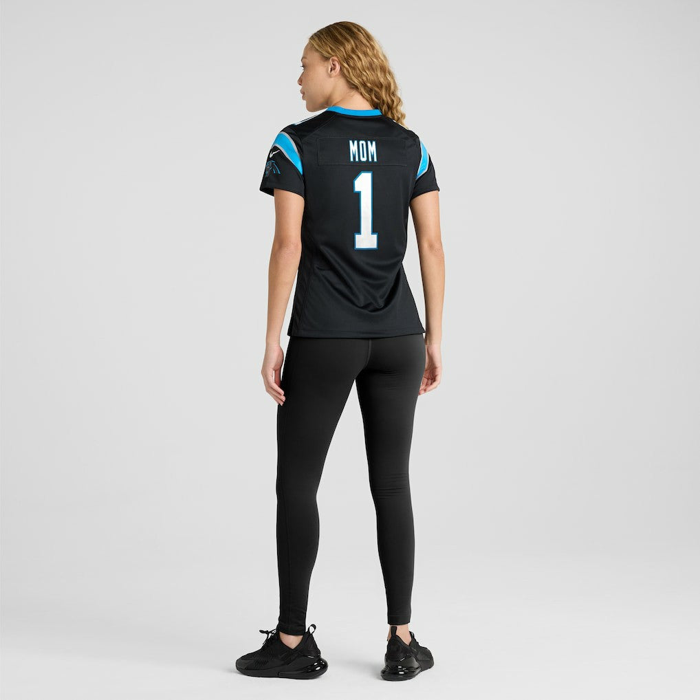 NFL Carolina Panthers Number 1 Mom  Women's Game Jersey