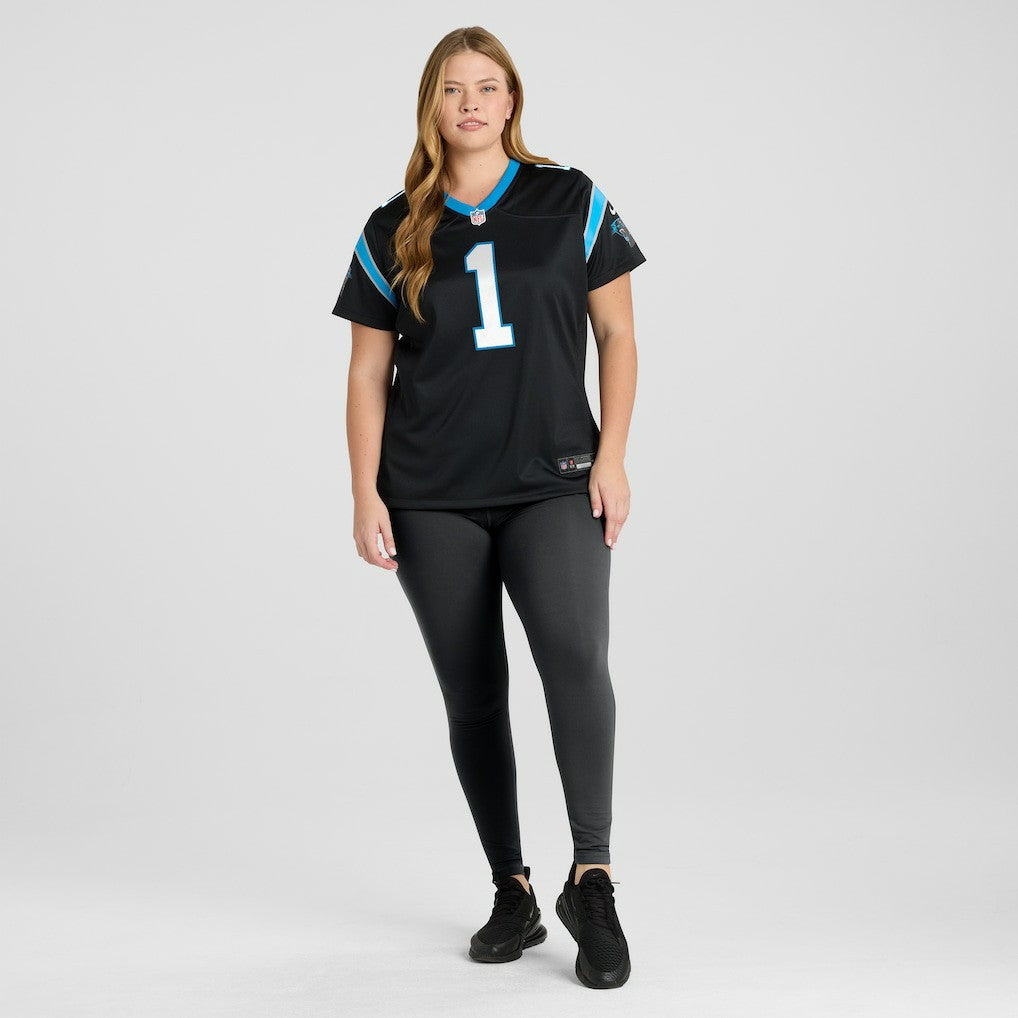 NFL Carolina Panthers Number 1 Mom  Women's Game Jersey