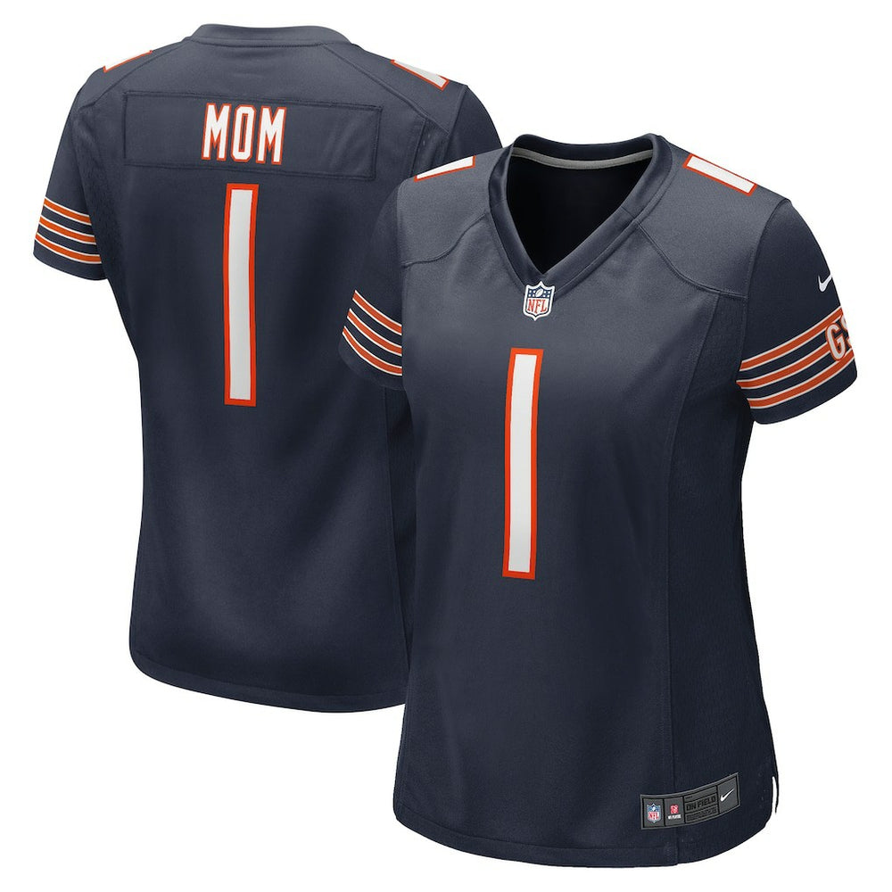 NFL Chicago Bears Number 1 Mom  Women's Game Jersey