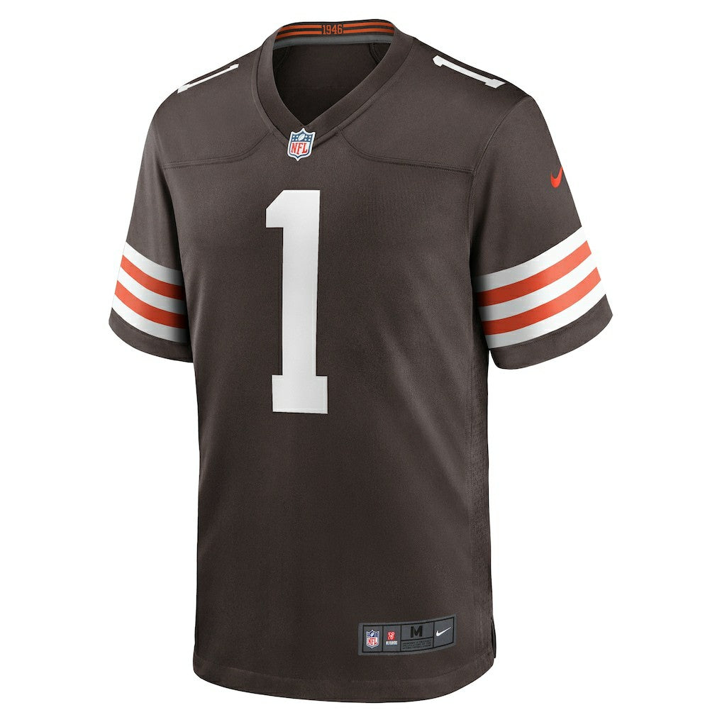NFL Cleveland Browns Number 1 Dad  Game Jersey