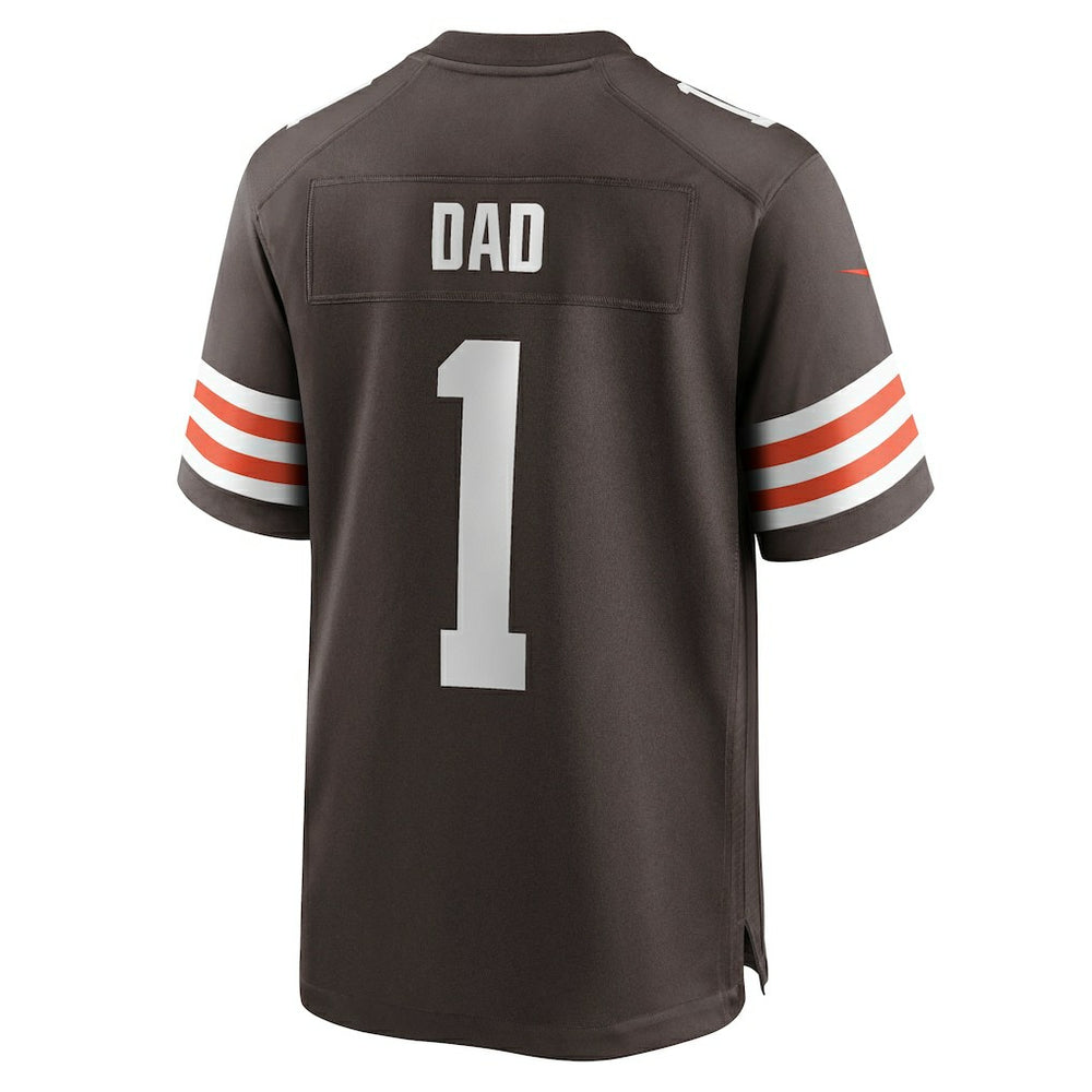 NFL Cleveland Browns Number 1 Dad  Game Jersey