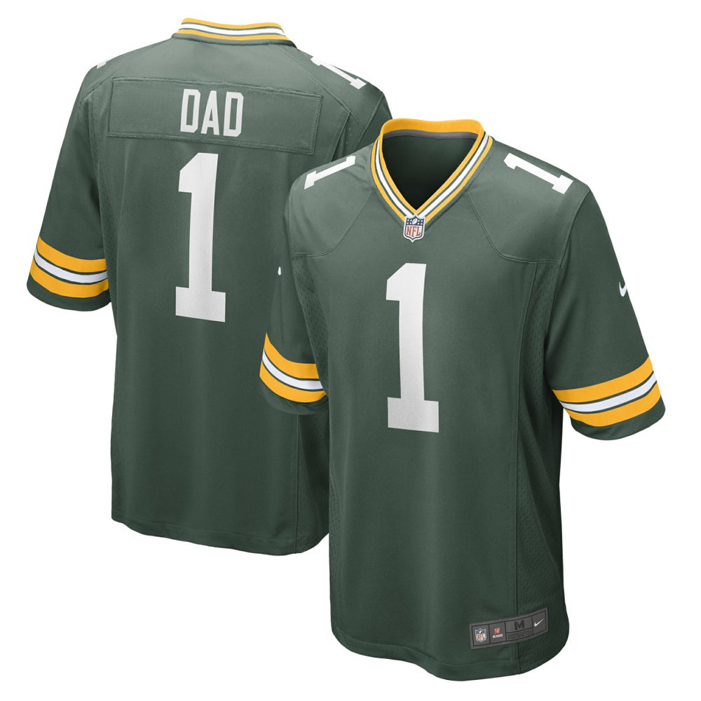 NFL Green Bay Packers Number 1 Dad  Game Jersey