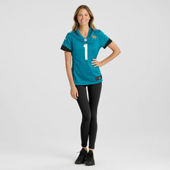 NFL Jacksonville Jaguars Number 1 Mom  Women's Game Jersey