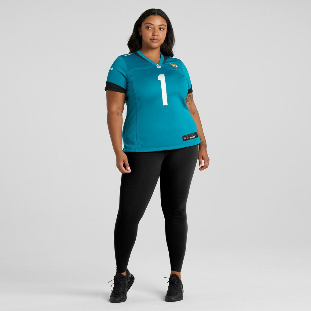 NFL Jacksonville Jaguars Number 1 Mom  Women's Game Jersey