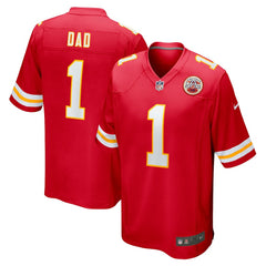 NFL Kansas City Chiefs Number 1 Dad  Game Jersey