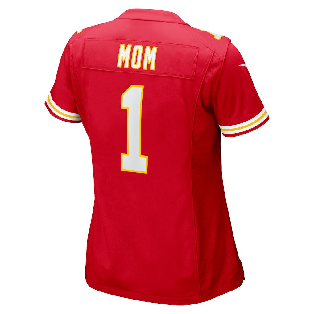 NFL Kansas City Chiefs Number 1 Mom  Women's Game Jersey