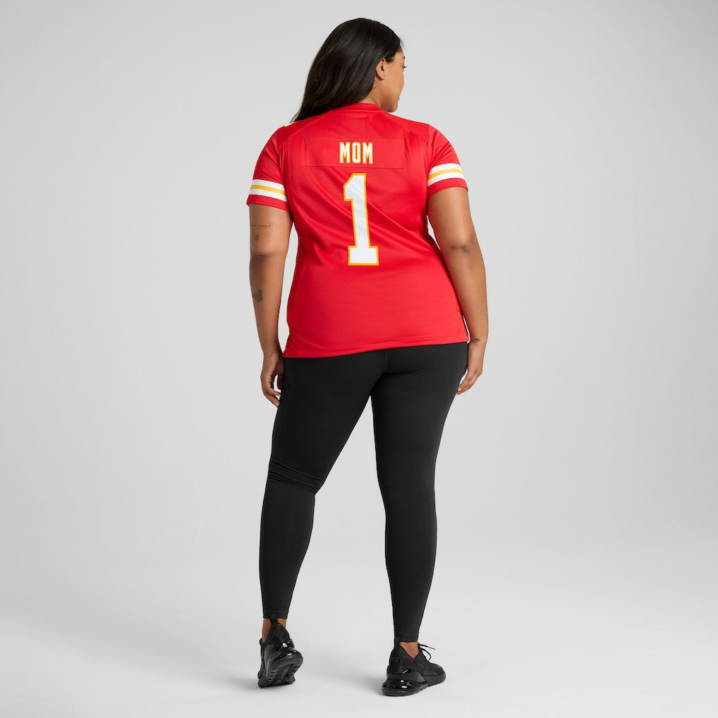 NFL Kansas City Chiefs Number 1 Mom  Women's Game Jersey