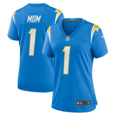 NFL Los Angeles Chargers Number 1 Mom  Women's Game Jersey
