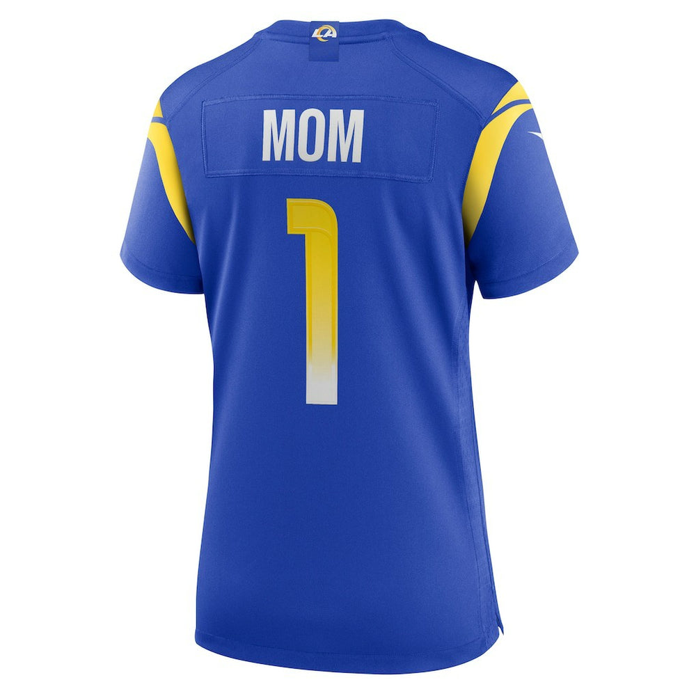 NFL Los Angeles Rams Number 1 Mom  Women's Game Jersey