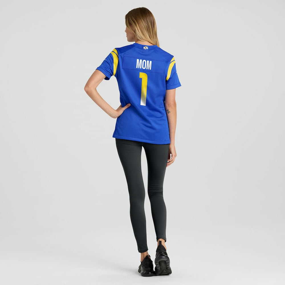 NFL Los Angeles Rams Number 1 Mom  Women's Game Jersey