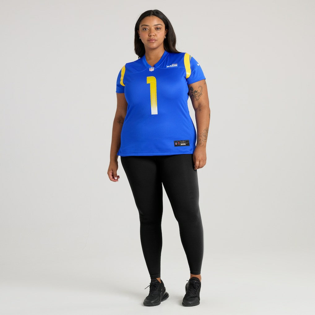 NFL Los Angeles Rams Number 1 Mom  Women's Game Jersey