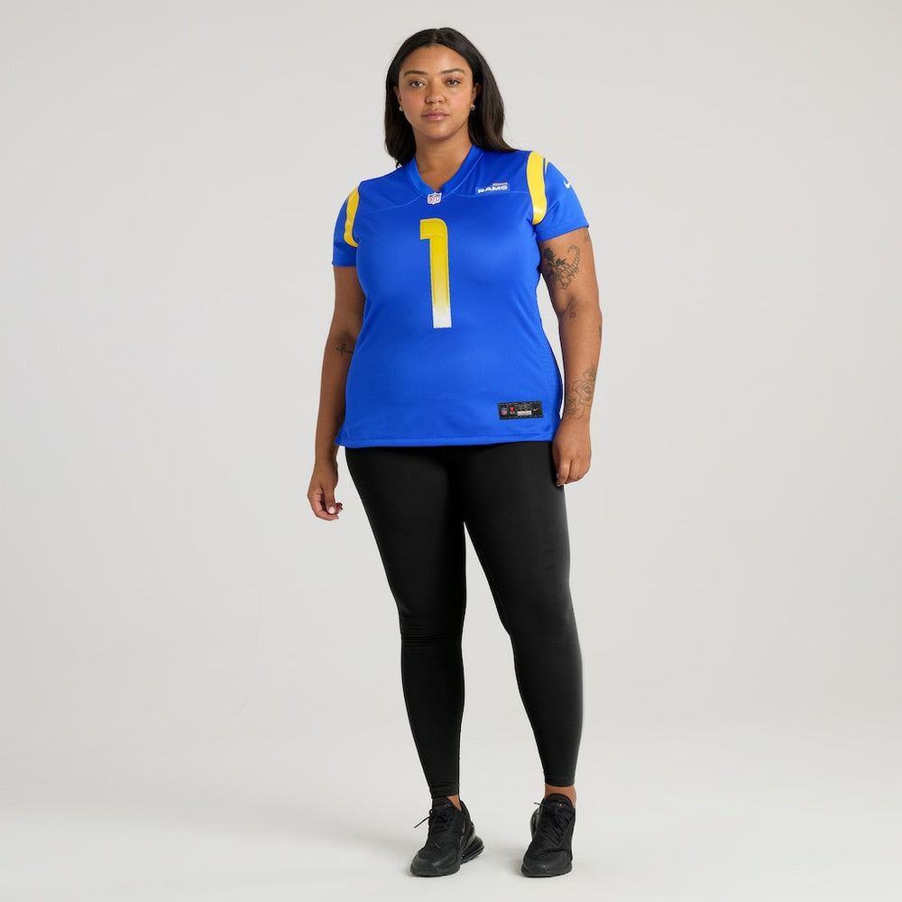 NFL Los Angeles Rams Number 1 Mom  Women's Game Jersey