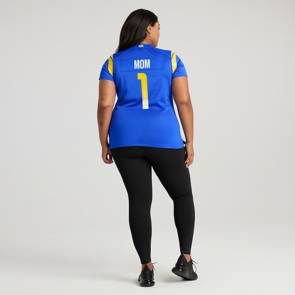 NFL Los Angeles Rams Number 1 Mom  Women's Game Jersey