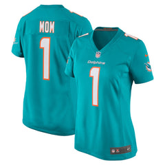 NFL Miami Dolphins Number 1 Mom  Women's Game Jersey