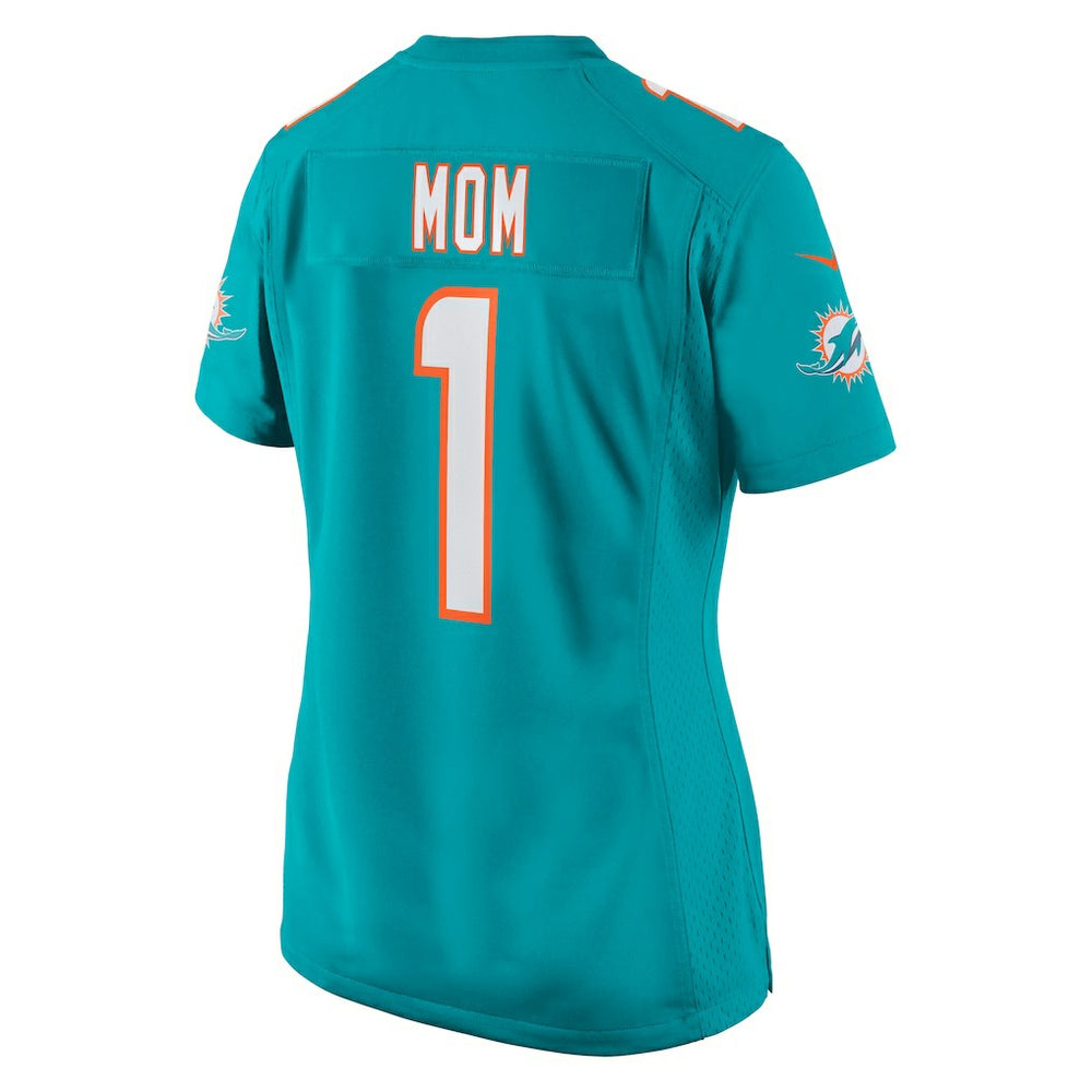 NFL Miami Dolphins Number 1 Mom  Women's Game Jersey