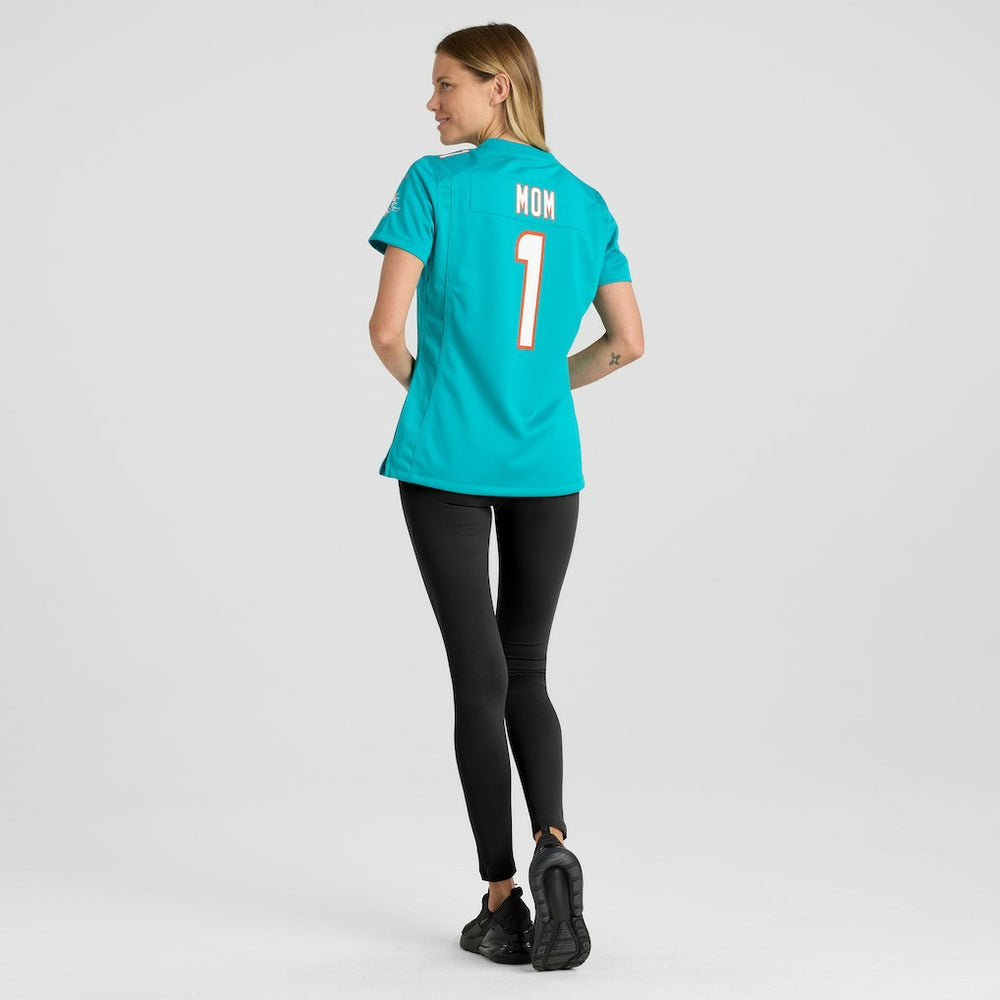 NFL Miami Dolphins Number 1 Mom  Women's Game Jersey