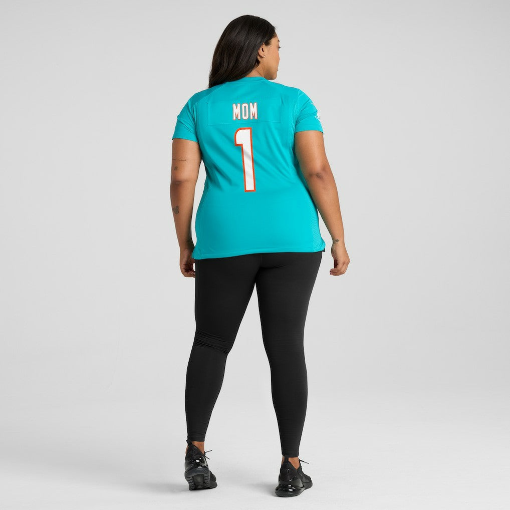 NFL Miami Dolphins Number 1 Mom  Women's Game Jersey