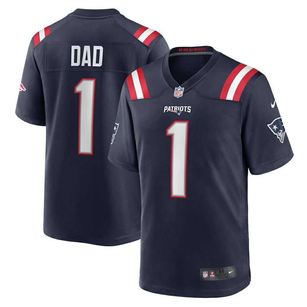 NFL New England Patriots Number 1 Dad  Game Jersey