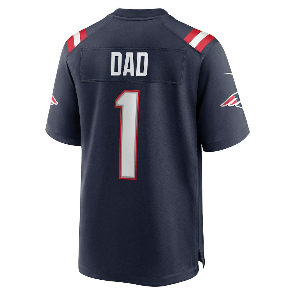 NFL New England Patriots Number 1 Dad  Game Jersey