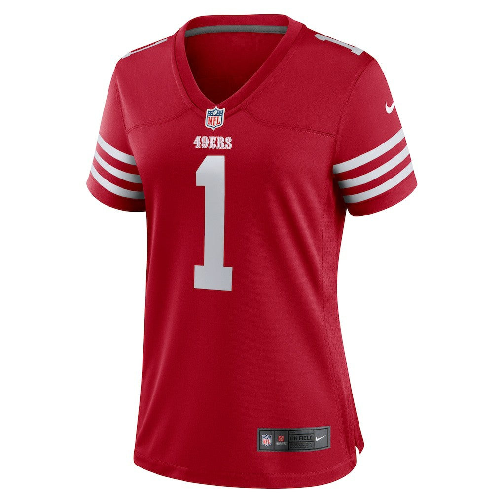 NFL San Francisco 49ers Number 1 Mom  Women's Game Jersey