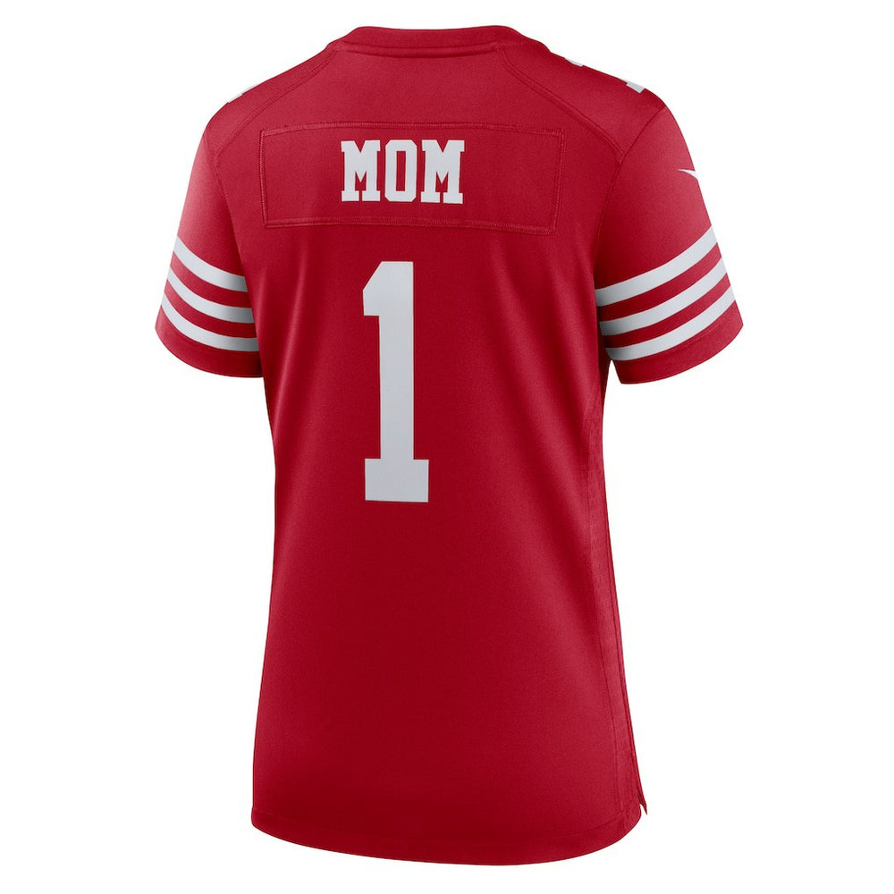 NFL San Francisco 49ers Number 1 Mom  Women's Game Jersey