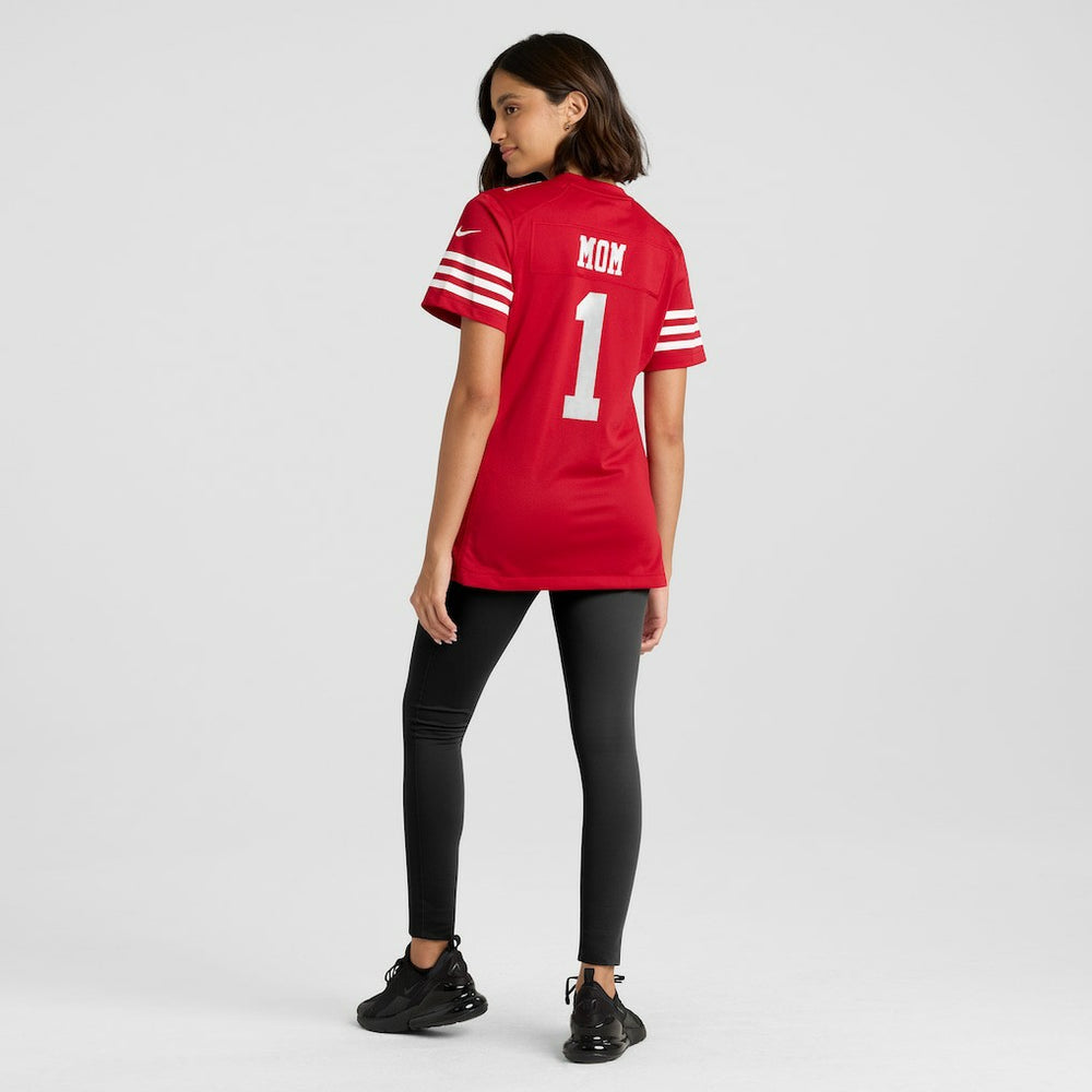 NFL San Francisco 49ers Number 1 Mom  Women's Game Jersey