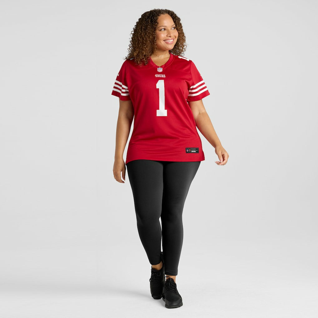 NFL San Francisco 49ers Number 1 Mom  Women's Game Jersey