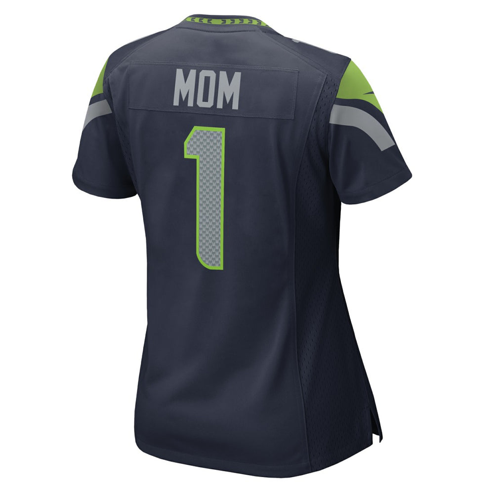 NFL Seattle Seahawks Number 1 Mom  Women's Game Jersey