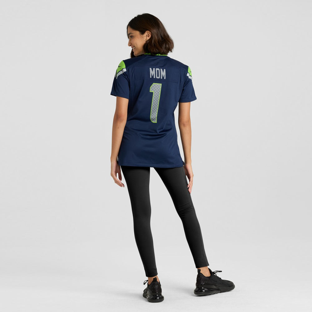 NFL Seattle Seahawks Number 1 Mom  Women's Game Jersey
