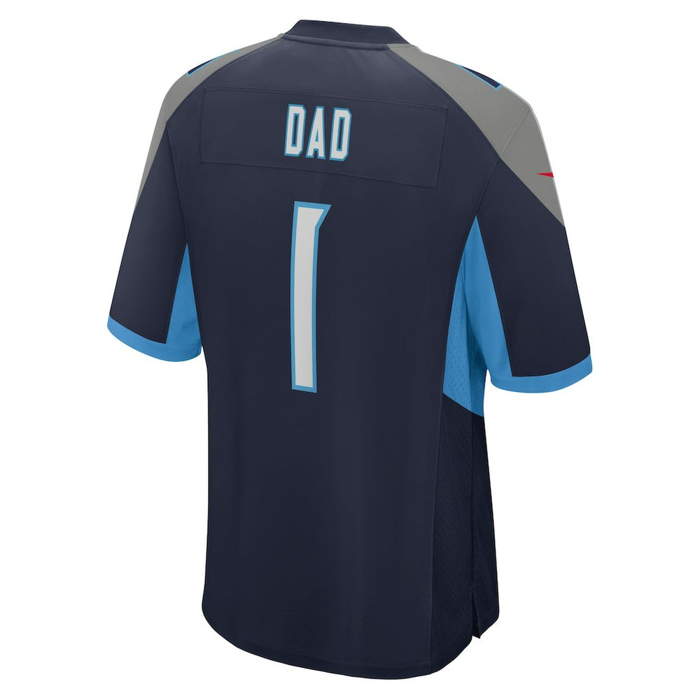 NFL Tennessee Titans Number 1 Dad  Game Jersey