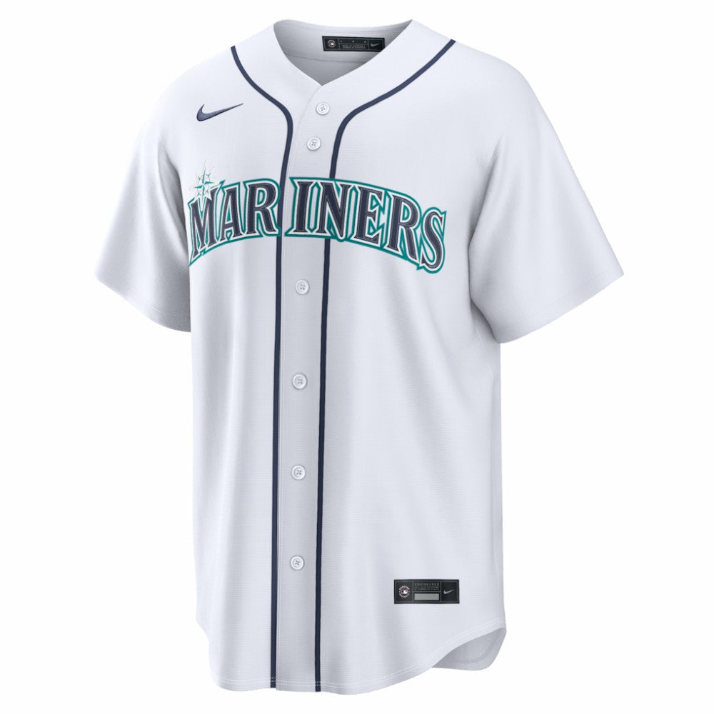 Seattle Mariners Home Replica Custom Jersey - White | Nike