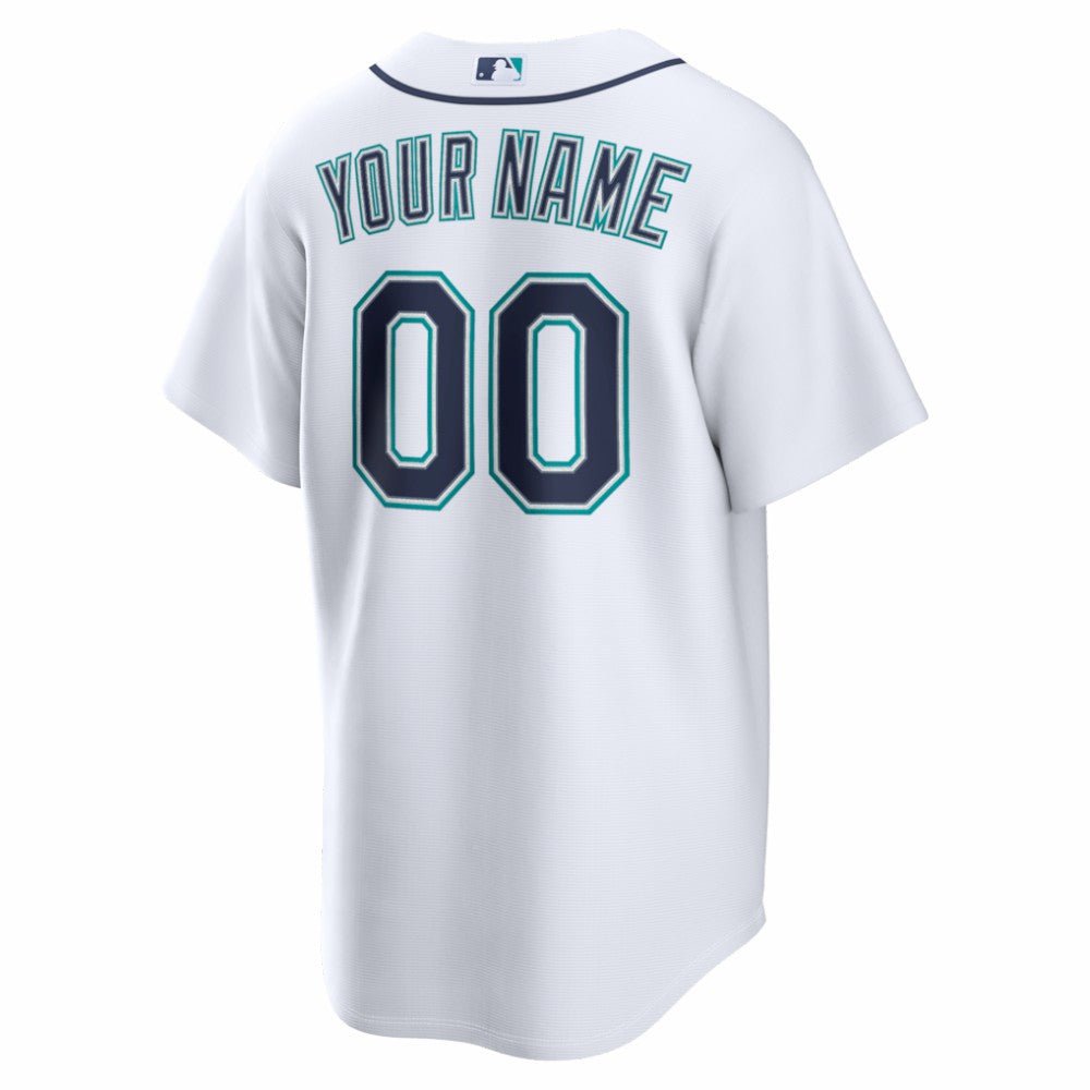 Seattle Mariners Home Replica Custom Jersey - White | Nike