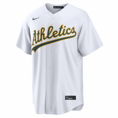Athletics Home Replica Custom Jersey - White | Nike
