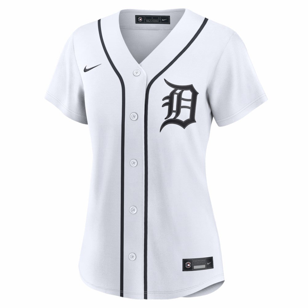 Detroit Tigers Women's Home Replica Custom Jersey - White | Nike