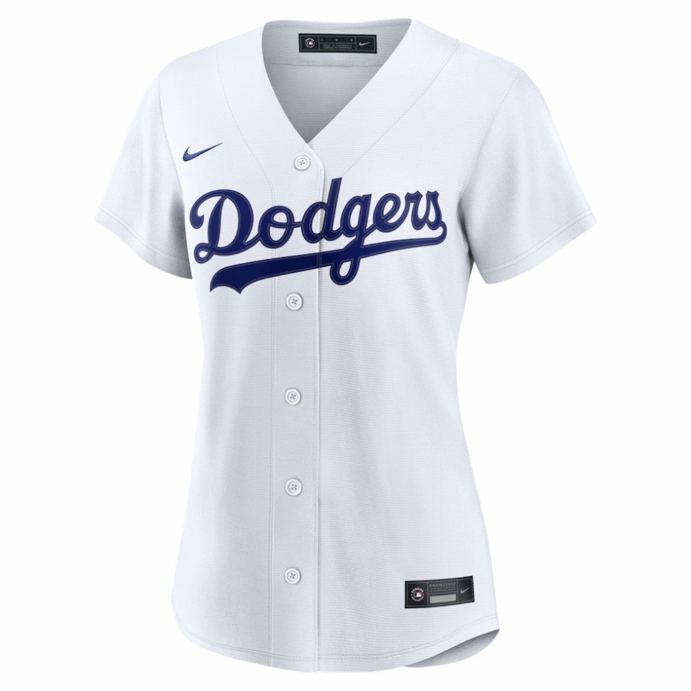 Los Angeles Dodgers Women's Home Replica Custom Jersey - White | Nike