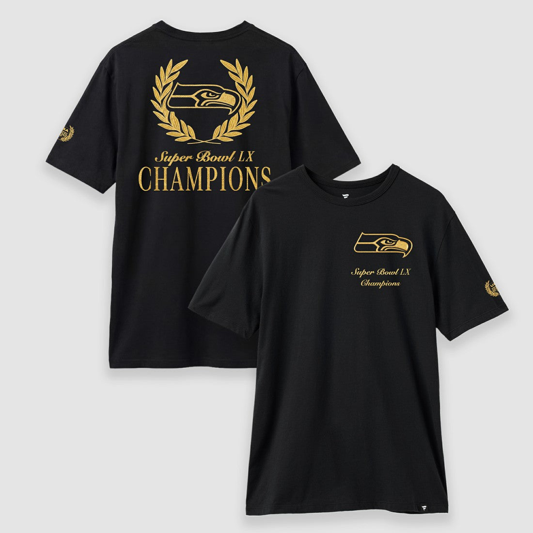 NFL Seattle Seahawks Super Bowl LX Champions USA 250 NFL Gold Standard T-Shirt