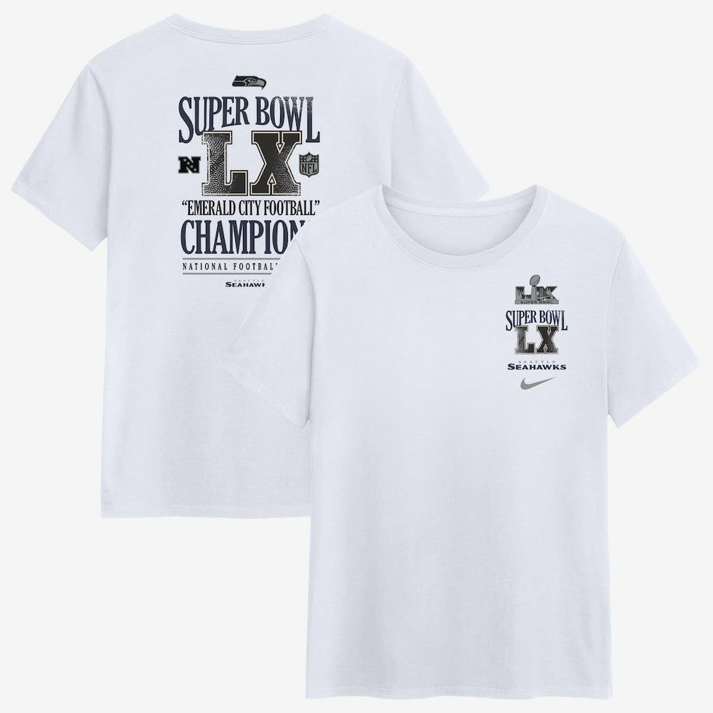 NFL Seattle Seahawks Women's Super Bowl LX Champions Long Ball T-Shirt