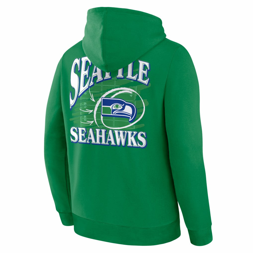 NFL Seattle Seahawks Classic Scribble Legacy Fleece Hoodie