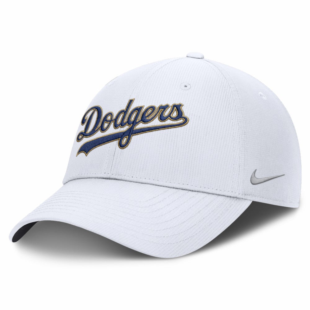 Los Angeles Dodgers 2026 Gold Collection Ripstop Adjustable Hat - White | Nike