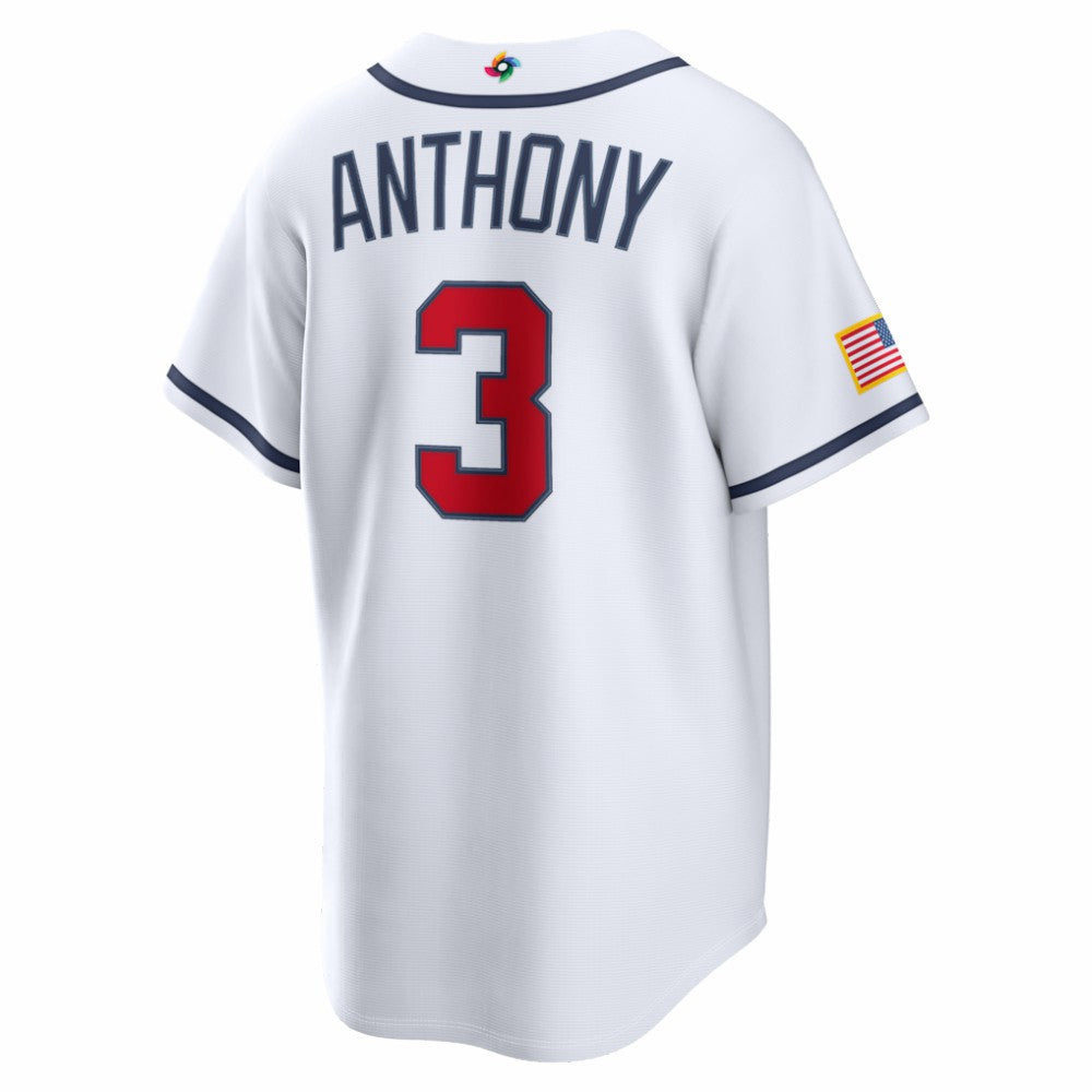 Roman Anthony USA Baseball 2026 World Baseball Classic Home Stadium Jersey - White | Nike