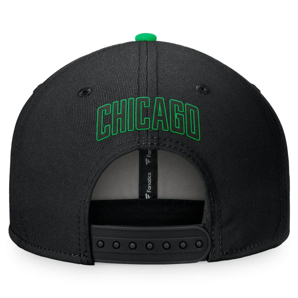 Chicago White Sox Lucky Snapback Hat - Black/Kelly Green